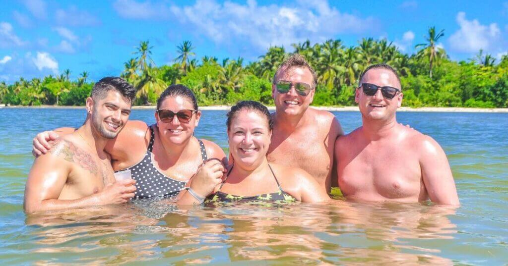 Customers enjoying the Natural Pool